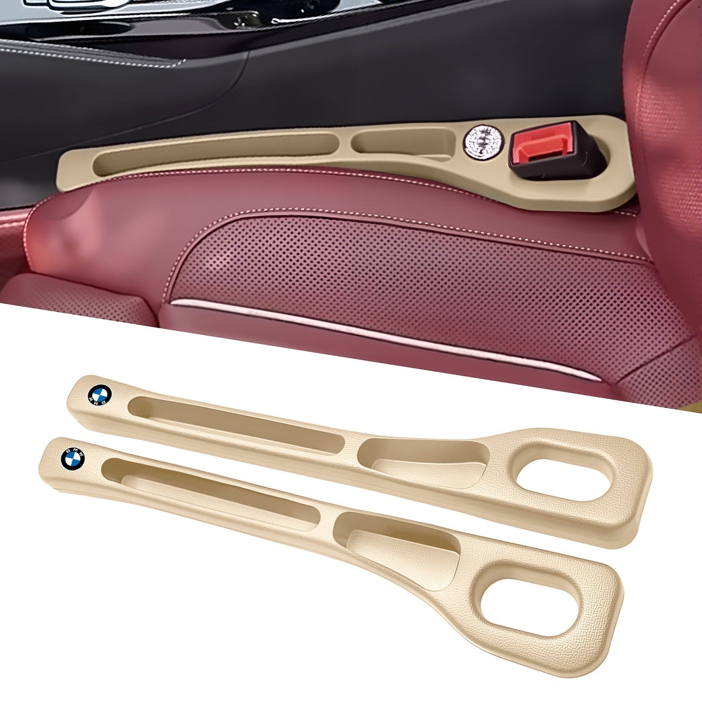 📢50% Rabatt 🚗Stop Losing Your Phone Between Car Seats💺🌟Universal Seat-Gap Filler • Double-Slot Organizer🌟