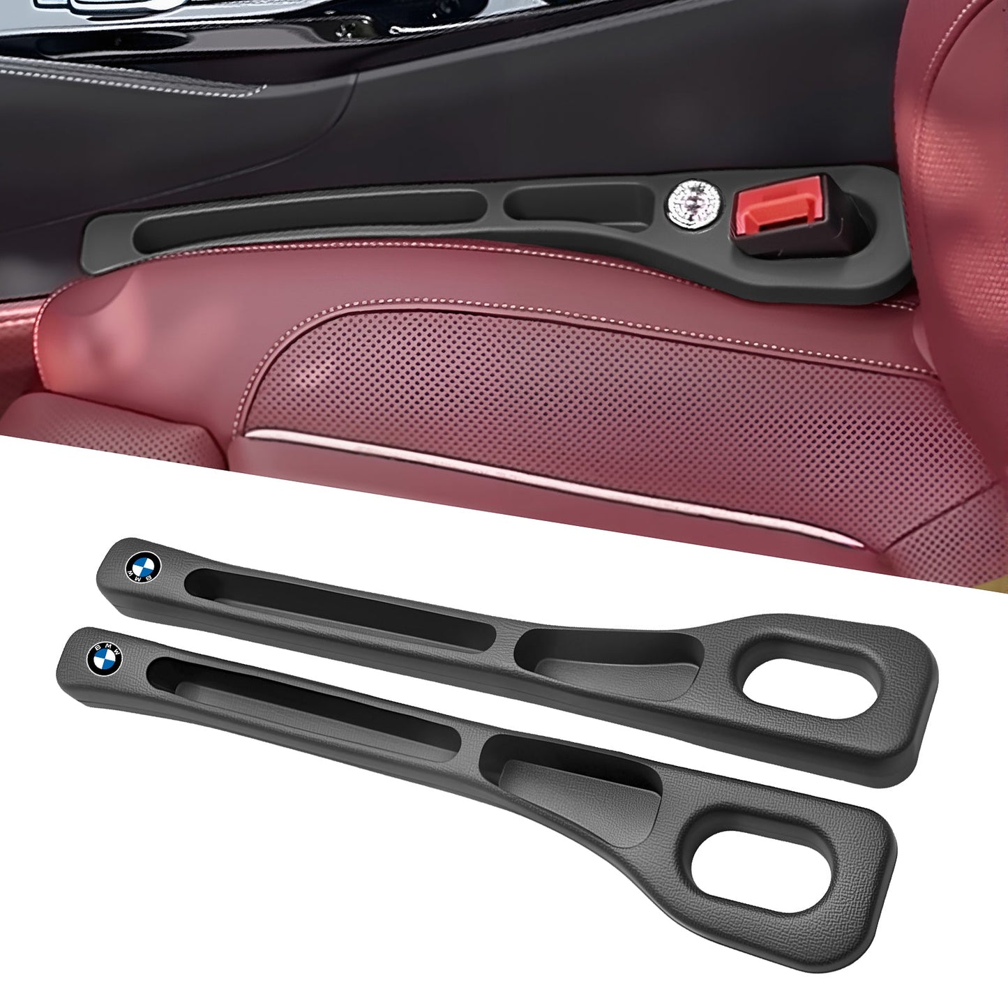 📢50% Rabatt 🚗Stop Losing Your Phone Between Car Seats💺🌟Universal Seat-Gap Filler • Double-Slot Organizer🌟