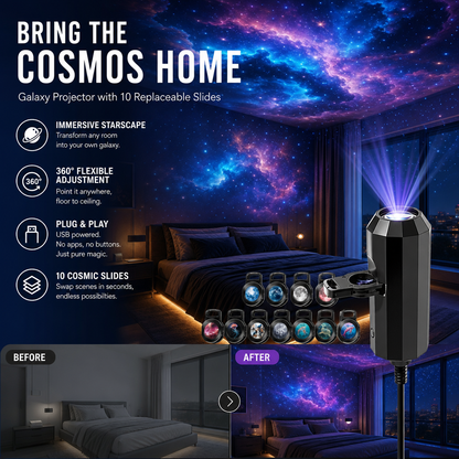 Next-Gen Smart Projection HD Smart Dynamic 5D Holographic Night Light Projector🥳50,000+ Happy Users