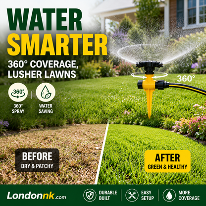 🏡BUY 1 GET 1 FREE✨360° Rotation Auto Irrigation System Garden Lawn Sprinkler Patio