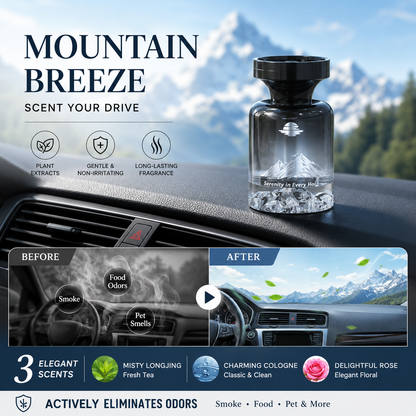🥳2026 HOT SALE🥳🌿 50% OFF!🚗 Long-Lasting Car Air Freshener – Natural plant extracts, eliminates smoke & pet odours. Weeks of freshness. Mountain design. Breath easy! 💨✨