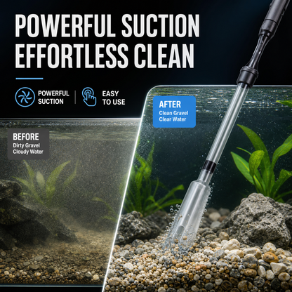 🐠LAST DAY SALE 50% OFF⚡50K+ SOLD 🐟Electric Aquarium Gravel Cleaner—battery-operated, adjustable length, and easy to use—suitable for all aquariums 🧹🐟