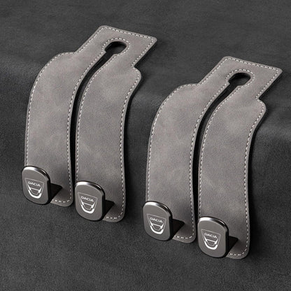📢50% OFF🚗 Eptchn Car Headrest Hooks 👜| Universal, Heavy-Duty, Leather Wrapped, 2-Pack