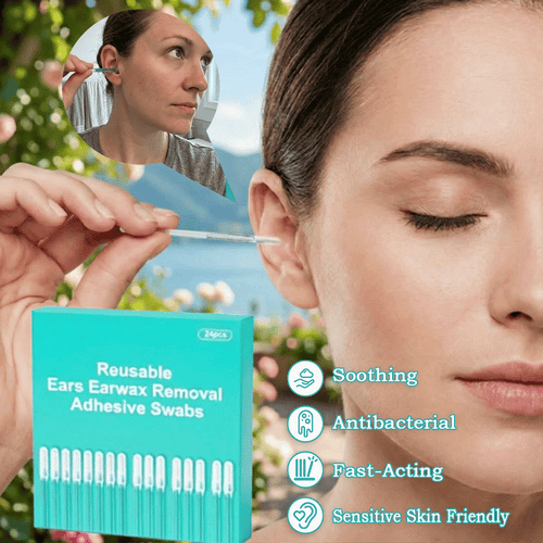 💖Reusable Earwax Removal Adhesive Swabs