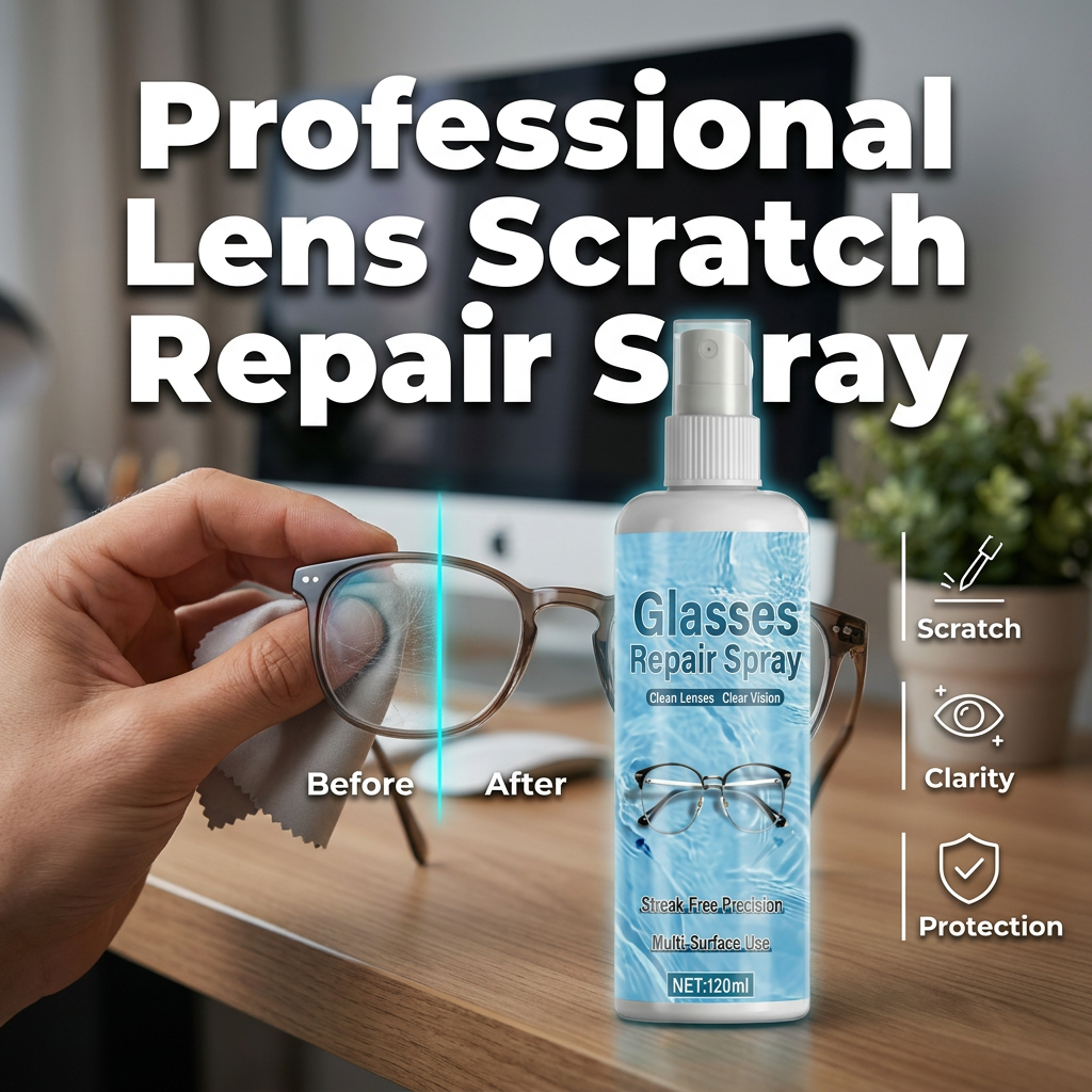 ⏰ Hot Sale🔥💥LAST DAY SALE 50%OFF💥 Lens Scratch Repair Spray 👓✨ – Micro-Scratch Remover, Streak-Free, Safe on Coatings