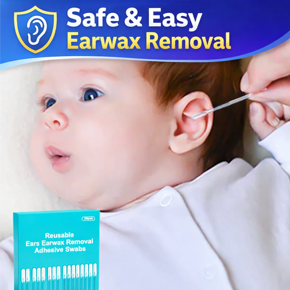 💖Reusable Earwax Removal Adhesive Swabs