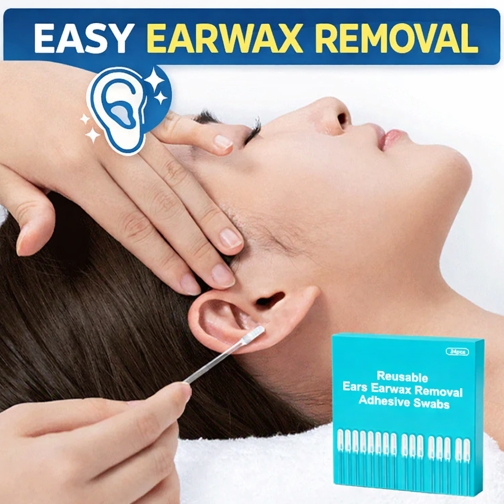 💖Reusable Earwax Removal Adhesive Swabs