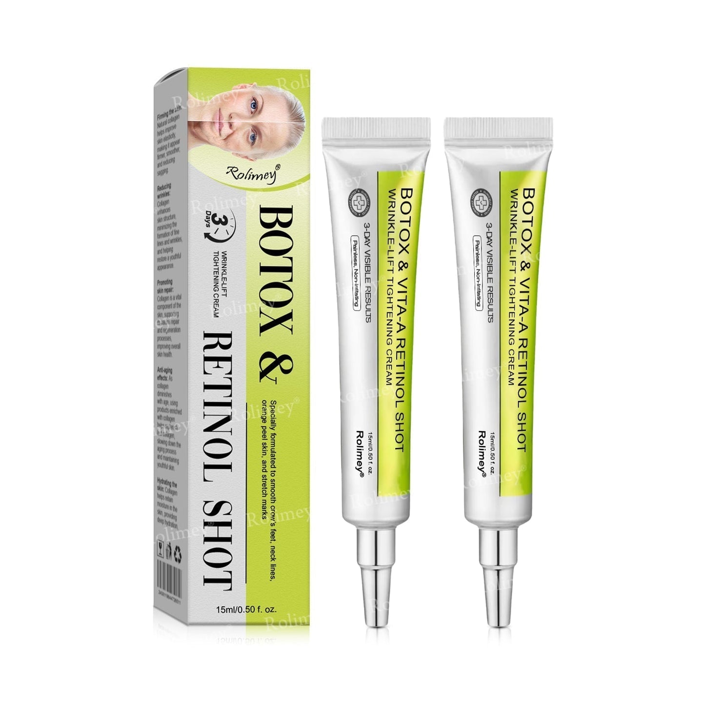 👏🌿Proudly Made in the UK💫Rolimey® Botox & Vita-A Retinol Shot Wrinkle-Lift Tightening cream - Last Day Promotion 70% OFF⏰⏰