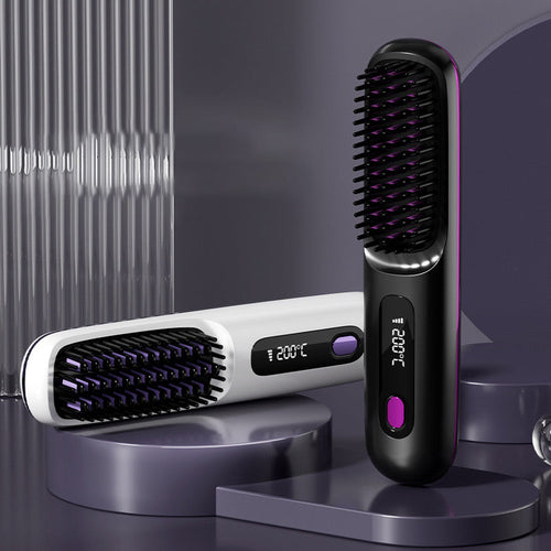 80%🎁Flash Sale(🚀50%OFF)🎁Cordless Ceramic Heated Hair Straightening Comb (Copy)