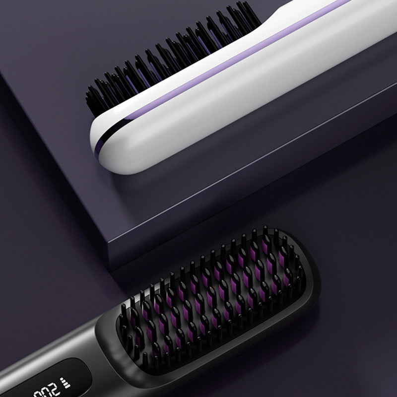 80%🎁Flash Sale(🚀50%OFF)🎁Cordless Ceramic Heated Hair Straightening Comb (Copy)