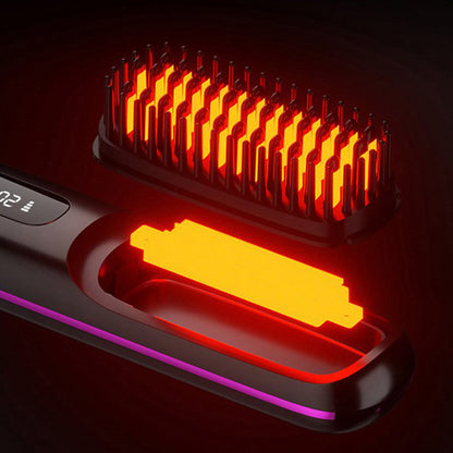 80%🎁Flash Sale(🚀50%OFF)🎁Cordless Ceramic Heated Hair Straightening Comb (Copy)