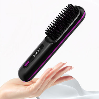 80%🎁Flash Sale(🚀50%OFF)🎁Cordless Ceramic Heated Hair Straightening Comb (Copy)
