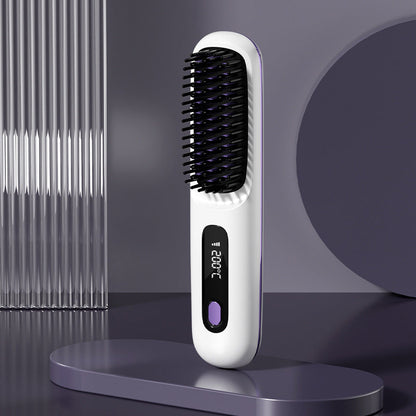 80%🎁Flash Sale(🚀50%OFF)🎁Cordless Ceramic Heated Hair Straightening Comb (Copy)