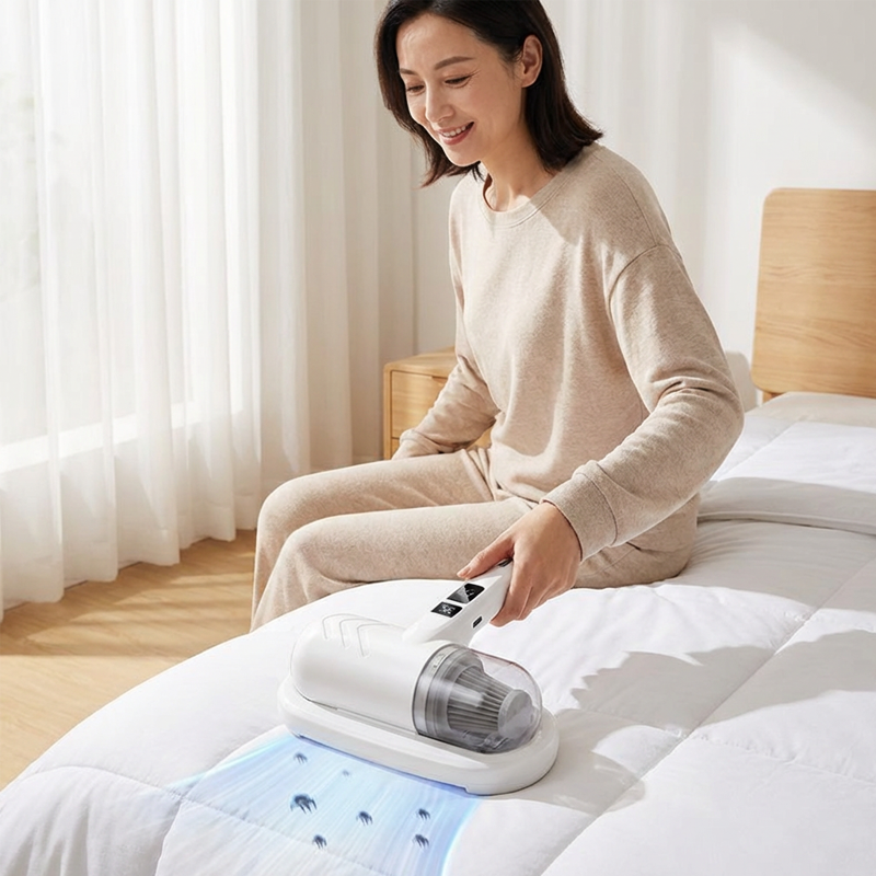 😱🛏️Invisible mites are robbing you of your sleep! Normal vacuum cleaners useless? Beating + vacuuming + UV in one!💥🔦 -Remifa®