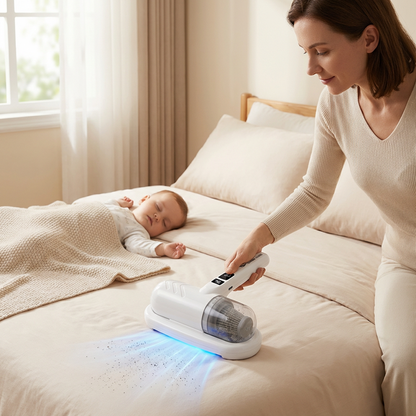 😱🛏️Invisible mites are robbing you of your sleep! Normal vacuum cleaners useless? Beating + vacuuming + UV in one!💥🔦 -Remifa®