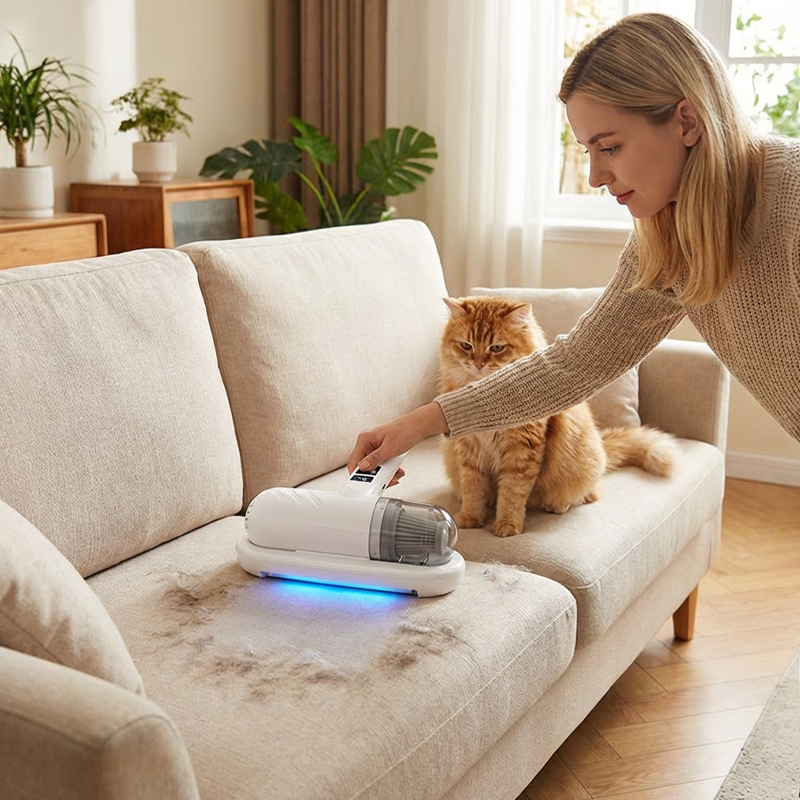 😱🛏️Invisible mites are robbing you of your sleep! Normal vacuum cleaners useless? Beating + vacuuming + UV in one!💥🔦 -Remifa®