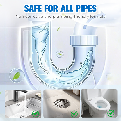 🧹 Up to￡2.99 per serving！ ⚡ Powerful Drain & Pipe Clog Remover – Strong Unclogging Power, Multi-Pipe Universal Fit, Fast-Acting & Easy to Use 🚿