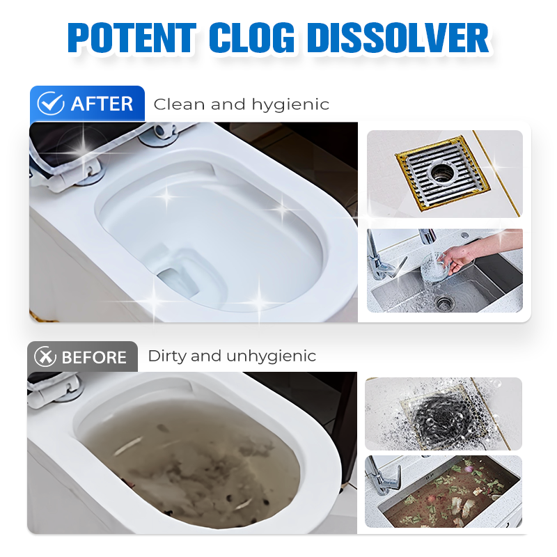 🧹 Up to￡2.99 per serving！ ⚡ Powerful Drain & Pipe Clog Remover – Strong Unclogging Power, Multi-Pipe Universal Fit, Fast-Acting & Easy to Use 🚿