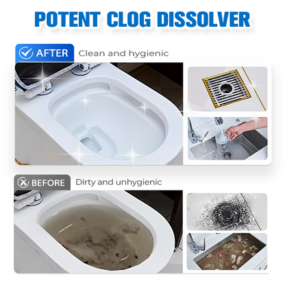 🧹 Up to￡2.99 per serving！ ⚡ Powerful Drain & Pipe Clog Remover – Strong Unclogging Power, Multi-Pipe Universal Fit, Fast-Acting & Easy to Use 🚿
