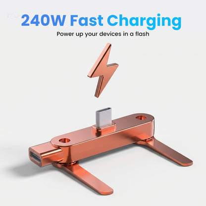 🔥🔥Fast Charging Adapter with 360° Foldable Phone Stand
