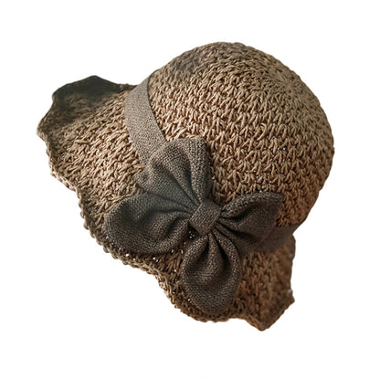 🧢 48% OFF NOW! 🌞 Elegant Woven Straw Sun Hat with Bow – Breathable, Foldable & Perfect for Beach & Travel 👒