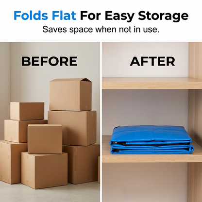 🥳2026 HOT SALE🥳💞50K+ SOLD!📦🔥 50% OFF! Collapsible Storage & Moving Bag – Heavy‑duty PE, water‑resistant. Extra‑large 180L, folds flat. Reinforced handles, perfect for moving or loft storage. 🏠✨