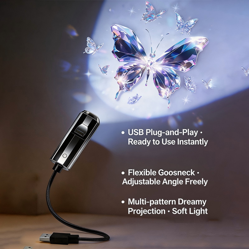 Next-Gen Smart Projection HD Smart Dynamic 5D Holographic Night Light Projector🥳50,000+ Happy Users