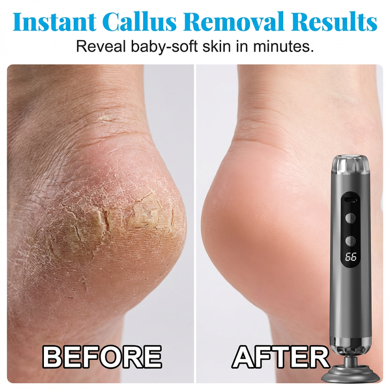 🥳2026 HOT SALE🥳💞50K+ SOLD!🌸✨ LAST DAY SPECIAL PRICE! Multi‑Function Electric Foot Grinder – 5 speeds, 50 grinding pads & LED display. Smooth tough calluses effortlessly – salon results at home! 💅🛡️