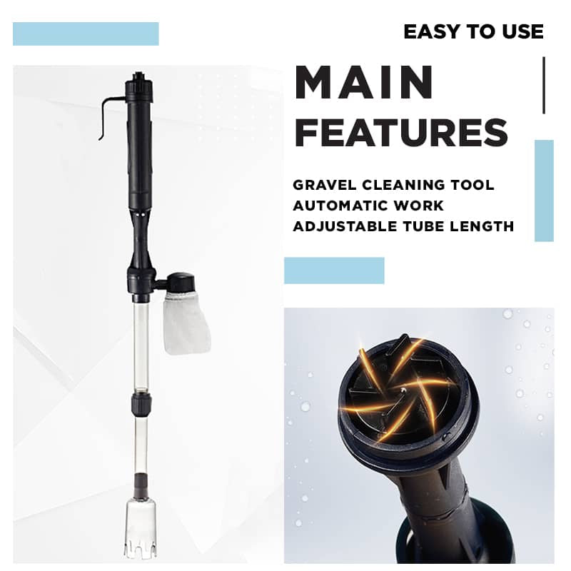 🐠LAST DAY SALE 50% OFF⚡50K+ SOLD 🐟Electric Aquarium Gravel Cleaner—battery-operated, adjustable length, and easy to use—suitable for all aquariums 🧹🐟