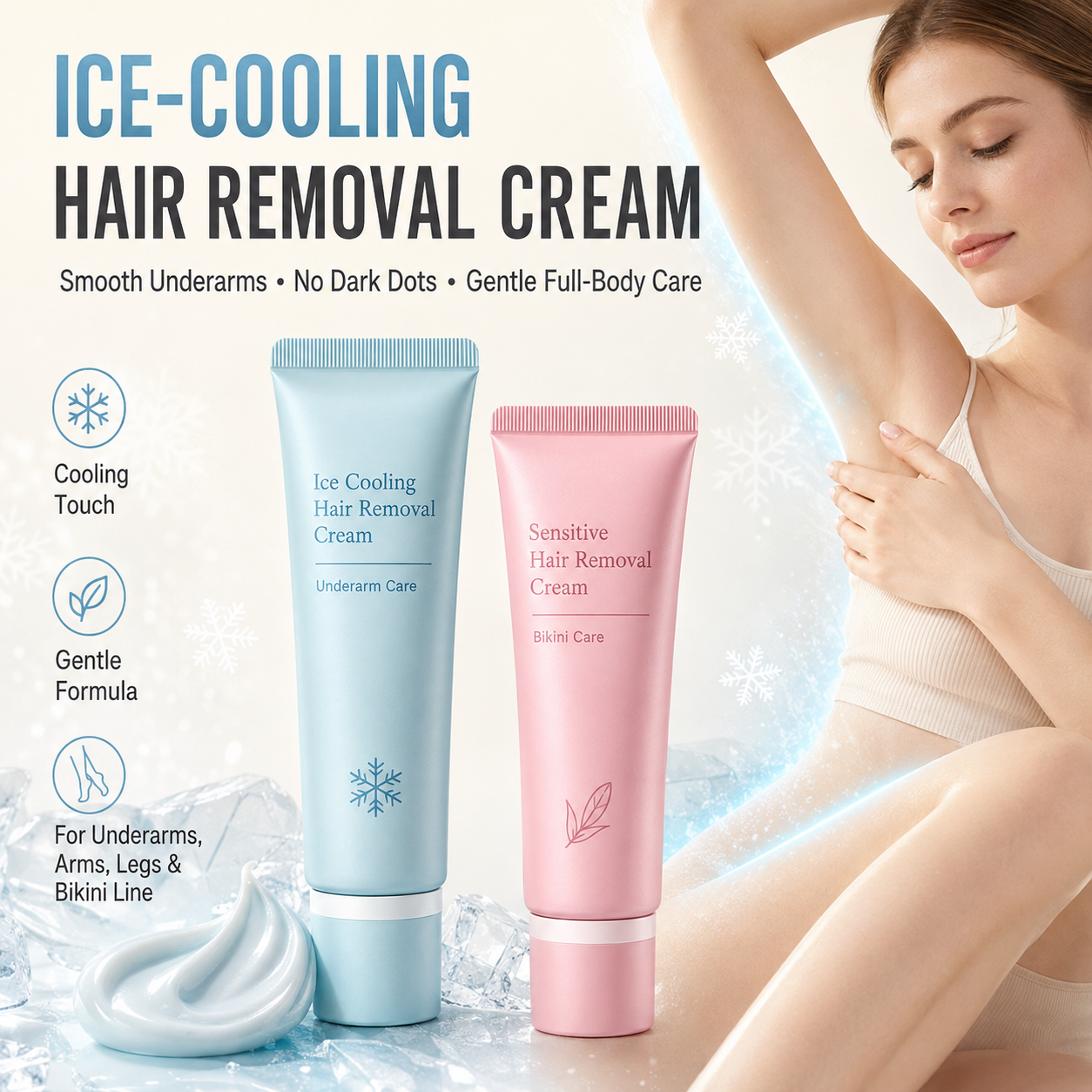 60% Off 🥳2026 TOP PICK🥳 Hair Removal Cream – Enriched with Rose & Lavender Oil, Niacinamide Brightening – Inhibits Regrowth, Longer-Lasting Smoothness! 💖💨