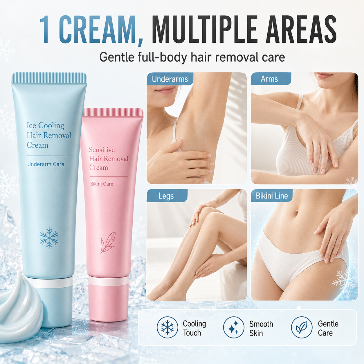60% Off 🥳2026 TOP PICK🥳 Hair Removal Cream – Enriched with Rose & Lavender Oil, Niacinamide Brightening – Inhibits Regrowth, Longer-Lasting Smoothness! 💖💨