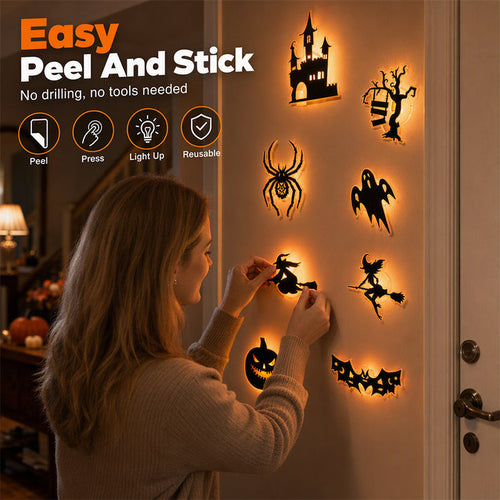 🎃✨ 50% OFF Halloween Glow Wall Stickers – Light Up Your Room & Create a Spooky Halloween Atmosphere 👻🌙