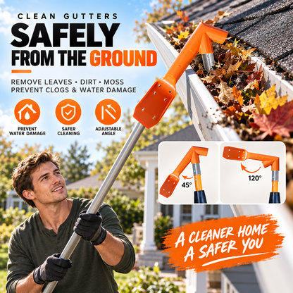 🔧 Last Day Special Price ! ✨ No-Ladder Adjustable Gutter Scoop