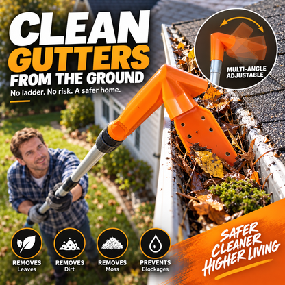 🔧 Last Day Special Price ! ✨ No-Ladder Adjustable Gutter Scoop