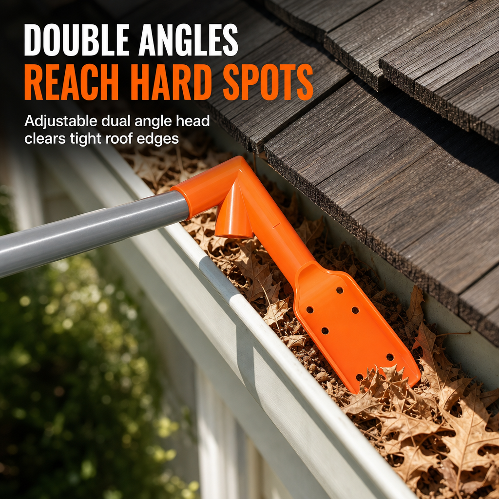 🔧 Last Day Special Price ! ✨ No-Ladder Adjustable Gutter Scoop